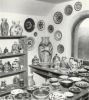 sbírka keramiky v podkroví dílny, r. 1960