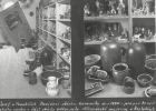 sbírka keramiky v podkroví dílny, r. 1960